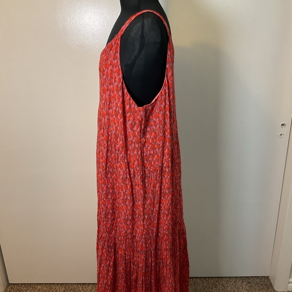 Joie Pink Tiered Maxi Sundress Women’s Size XXL Floral Resort Wear - Picture 10 of 12